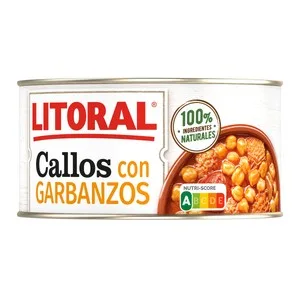 Litoral Callos con Garbanzos Lata de 380 G. 370 G