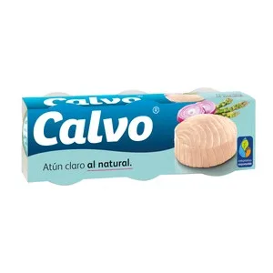 Calvo Atún Claro al Natural sin Aceite Lata Pack de 3 Uds.56 G. 168 G