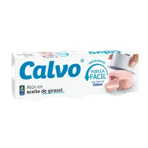 Calvo Atún en Aceite Vegetal Pack 3 Uds. X 52 G. 156 G