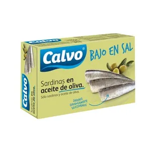 Calvo Sardinas en Aceite de Oliva bajo en Sal 84 G. 81 G