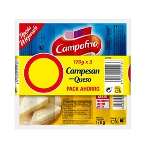 Campofrío Salchichas Campesan 170 G X 3. 510 G