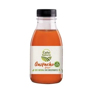 Caña Nature Gazpacho Fresco Tradicional Andaluz, 100% Natural, Elaborado sin Gluen y sin Conservantes Caña Nature 33 Cl. 330 ML