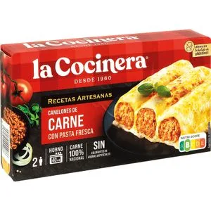 Canelones Carne Pack de 6 Unidades 500 Gr