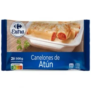 Canelones de Atún Carrefour Extra 500 G.