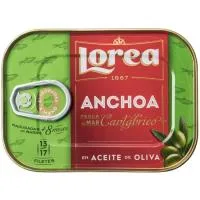 Anchoa del Cantábrico en Aceite de Oliva Lorea, Lata 45 G
