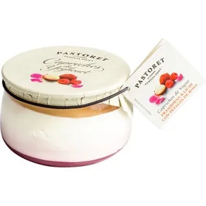 Caprichos Yogur Natural Azucarado con Frambuesa y Lichi con Pétalos de Rosa sin Gluten Pastoret