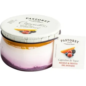 Caprichos Yogur Natural Azucarado con Mango y Frutas del Bosque sin Gluten Pastoret