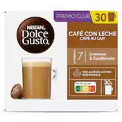 Cápsulas de Café con Leche Dolce Gusto 30 Unidades