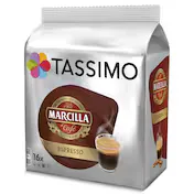 Cápsulas de Café Espresso Marcilla Tassimo 16 Unidades