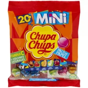 Caramelo con Palo Mini Chupa Chups sin Gluten 20 Ud.
