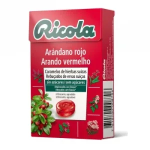 Caramelo Sabor Arándano Rojo sin Azúcar Ricola 50 G.