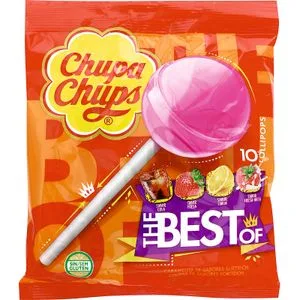 Caramelos con Palo Bolsa 10 Unidades 120 Gr