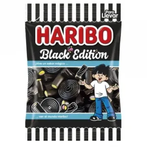 Caramelos de Goma Regaliz Black Edition Haribo 100 G.