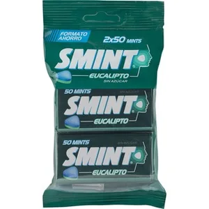 Caramelos Duros sin Gluten y sin Azúcar Sabor Eucalipto Pack 2 Smint