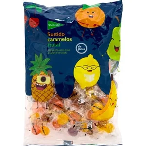 Caramelos Duros Surtidos Frutales sin Gluten  el Corte Ingles 500 G