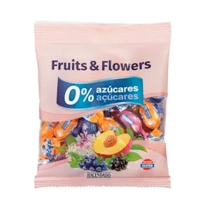 Caramelos Fruits & Flowers Hacendado 0% Azúcares 0.09 KG