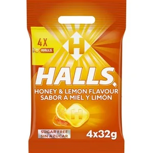 Caramelos Sabor Miel y Limón Halls Bolsa 2 X 32 G