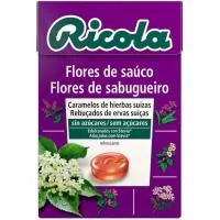 Caramelos sin Azúcar Flor de Sauco Ricola, Caja 50 G