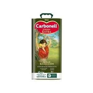 Carbonell Gran Seleccion  Aceite de Oliva Virgen Extra Lata de 5 L. 5000 ML