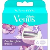 Cargador Breeze Confortglide 3 Hojas Venus, Pack 4 Uds