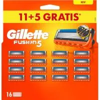 Cargador de Afeitar Gillette Fusion 5, Pack 11+5 Uds