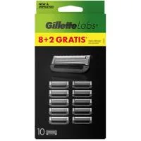 Cargador de Afeitar Gillette Labs, Pack 8+2 Uds