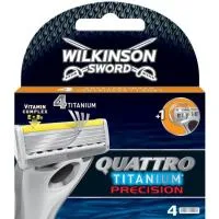 Cargador de Afeitar Wilkinson Quattro Titanium, Pack 4 Unid.