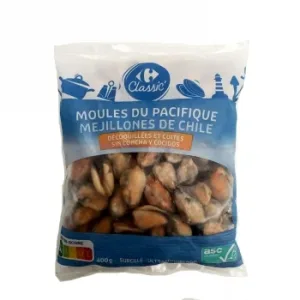 Carne de Mejillón Cocido 80/120 Carrefour Classic 400 G.