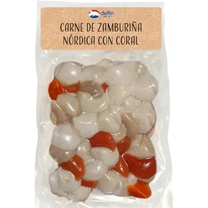 Carne de Zamburiña Limpia 40-60 Piezas  Delfin 270 G