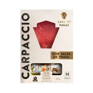 Casa de Vacas Carpaccio de Vacuno Marinado con Salsa de Trufa 90 G.