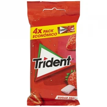 Chicles de Fresa Trident sin Azúcar 56 G.