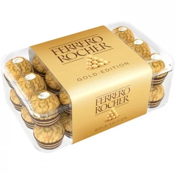 Bombones de Chocolate y Avellana Ferrero Rocher Estuche 30 Ud.