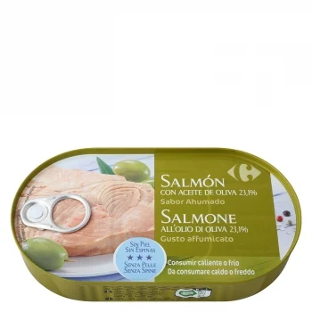 Salmón con Aceite de Oliva Carrefour 105 G.