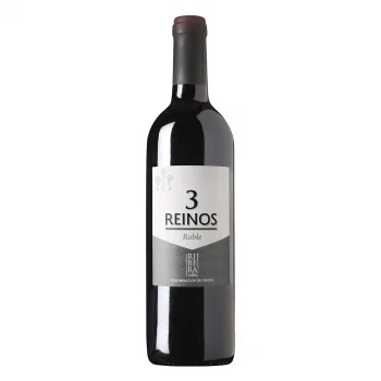 Vino Tinto Roble Tempranillo Tres Reinos D.o. Ribera del Duero 75 Cl.