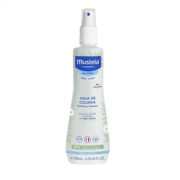 Colonia para Bebe sin Alcohol Perfuma y Refresca Mustela 200 Ml.