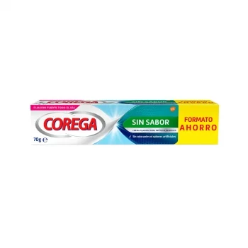 Crema Fijadora para Prótesis Dentales sin Sabor Corega 70 G.