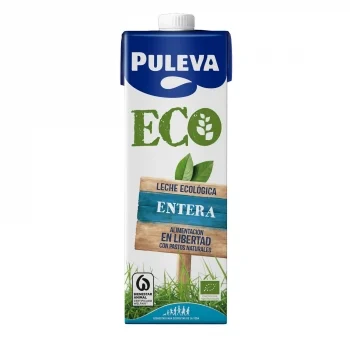 Leche Entera Ecológica Puleva Brik 1 L.