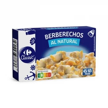 Berberechos al Natural 45/55 Classic Carrefour 63 G.