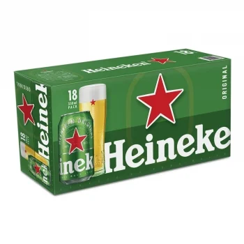Cerveza Heineken Pack 18 Latas 33 Cl.