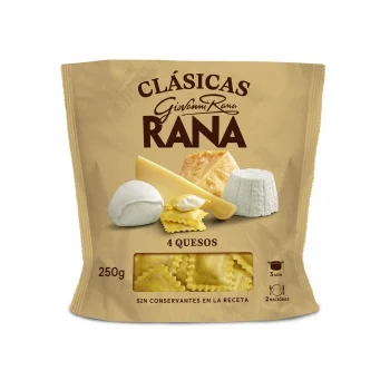 Pasta Fresca Ravioli 4 Quesos Rana 250 G.