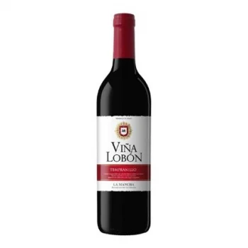 Vino Tinto Tempranillo Viña Lobón D.o. Mancha 75 Cl.