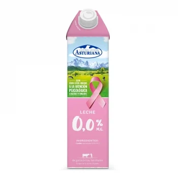 Leche Desnatada Central Lechera Asturiana Brik 1 L.