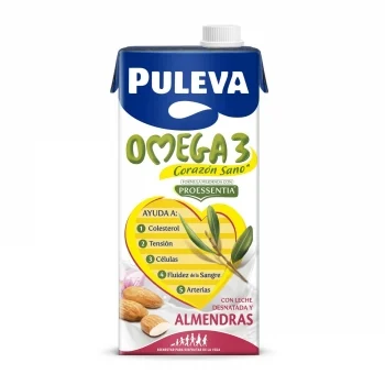 Preparado Lácteo con Almendras Omega 3 Puleva sin Gluten Brik 1 L.