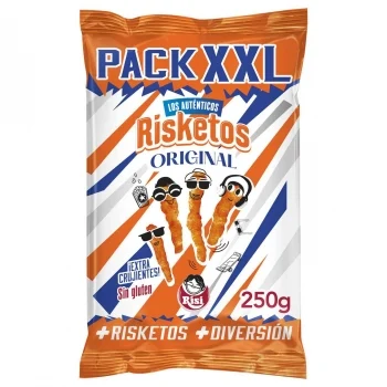 Aperitivo de Maíz XXL Risketos sin Gluten 250 G.