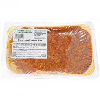 Macarrones Boloñesa Veganos Nueva Cocina Mediterránea 1 Kg Aprox