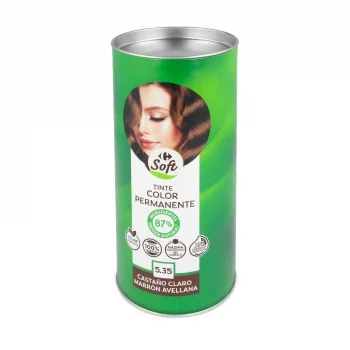 Tinte Color Permanente Nº 5.35 Castaño Claro Marrón Avellana Carrefour Soft 1 Ud.