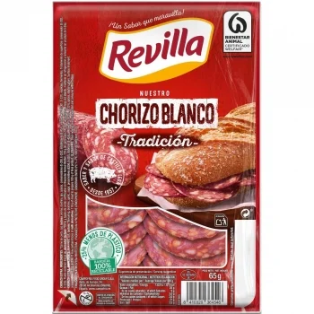 Chorizo Blanco en Lonchas Revilla sin Gluten 65 G