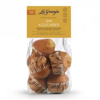 Magdalenas con Fibra sin Azucares la Granja sin Gluten y sin Lactosa 220 G