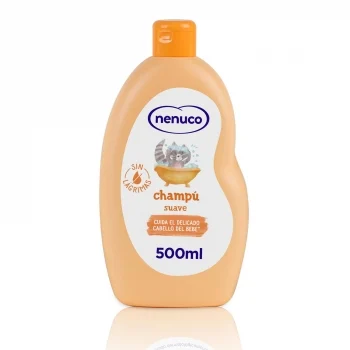 Champú Suave para Bebé con Leche de Almendras Dulces sin Lágrimas Nenuco 500 Ml.