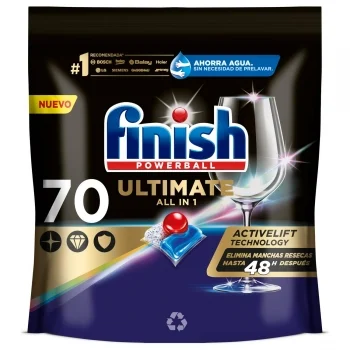 Lavavajillas a Máquina en Pastillas Ultimate All In 1 Finish Powerball 70 Ud.
